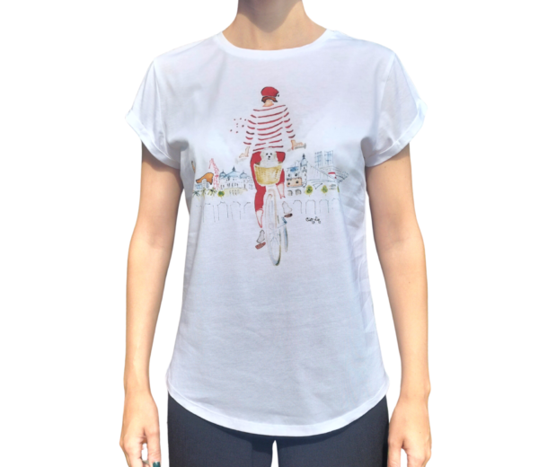 Camiseta En bici por Bilbao ELENA CIORDIA