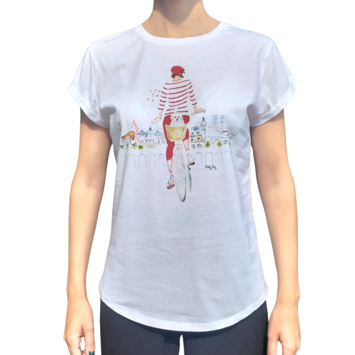 Camiseta En bici por Bilbao