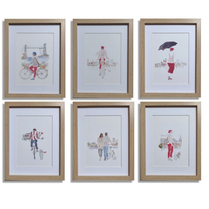 Colección de láminas de Bilbao (tres o seis)