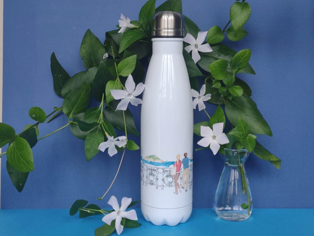 Botellas Rd Botella térmica La Concha Donostia San Sebastián - Elena Ciordia
