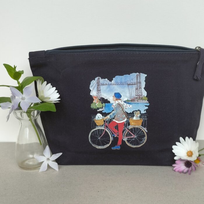 Bolso de mano Puente Colgante Azul