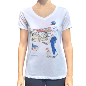 Camiseta Puerto Viejo escote en pico