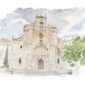 ACUARELA CONVENTO DE LA ENCARNACION ELENA CIORDIA 1