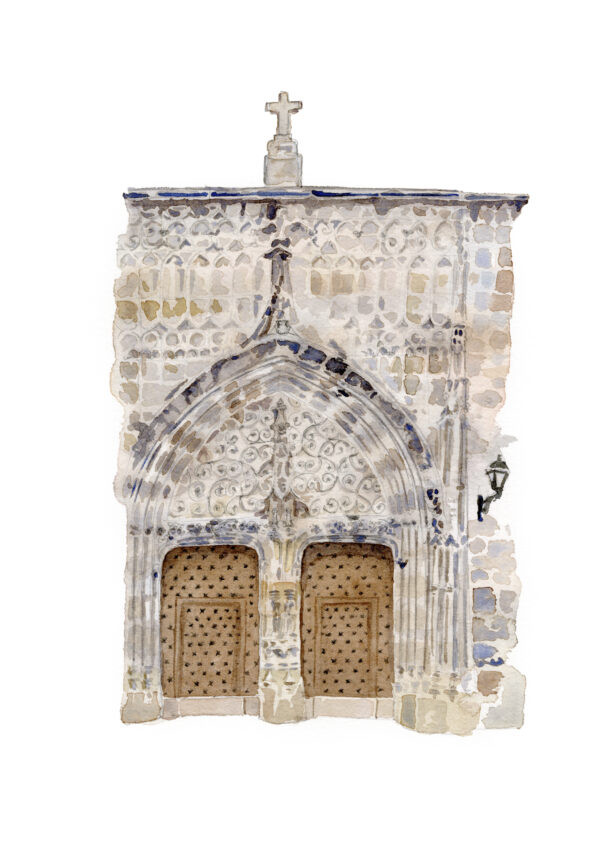ACUARELA PUERTA DEL ÁNGEL ELENA CIORDIA