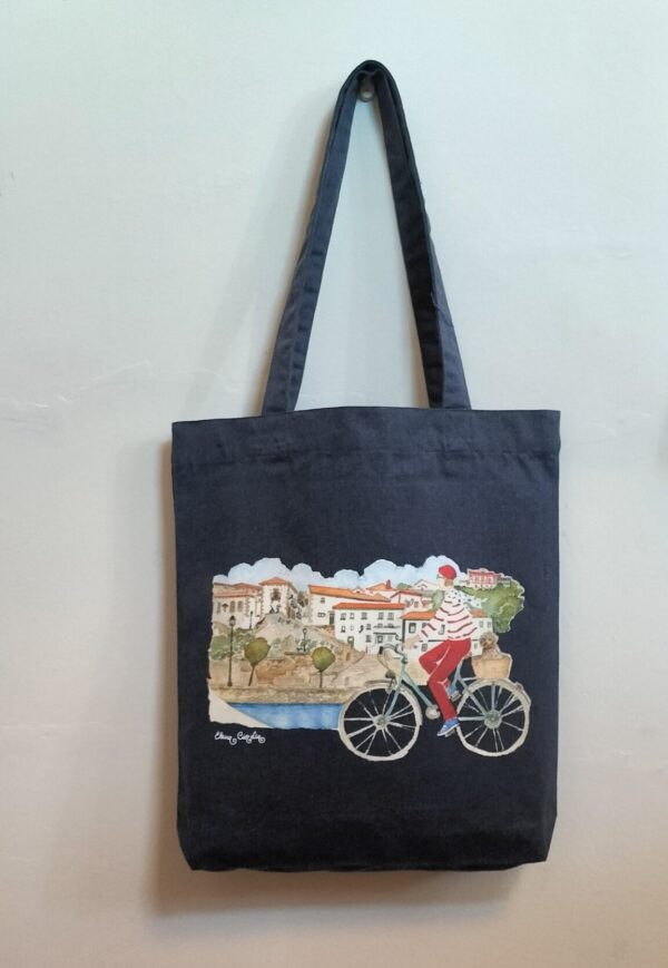 Bolsa tote bag Puerto Viejo azul - Imagen 5