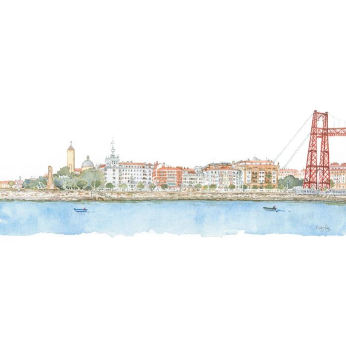Las Arenas. Puente Colgante