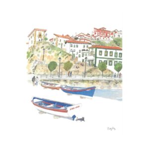 Acuarela Algorta Portu Zaharra