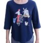 CAMISETA AIXERROTA AZUL MANGA FRANCESA ELENA CIORDIA 4